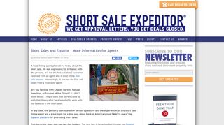 
                            8. Short Sales and Equator – More Information for Agents