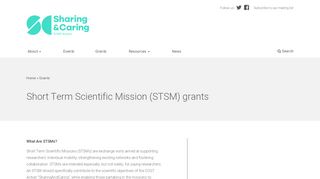 
                            8. Short Term Scientific Mission (STSM) grants | cost