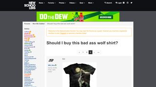 
                            9. Should I buy this bad ass wolf shirt? - Non-Ski Gabber ...