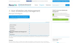 
                            6. Should I remove Acer eDataSecurity Management …
