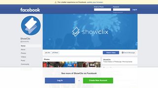 
                            4. ShowClix - Home | Facebook