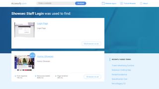 
                            6. Showsec Staff Login at top.accessify.com