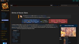 
                            5. Shrine of Seven Stars - Wowpedia - Your wiki guide to the ...