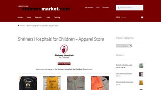 
                            5. Shriners Hospitals for Children – Apparel Store - Shriners Market