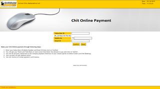 
                            1. Shriram Chits :: Online Chit Payment