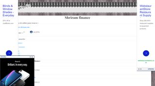 
                            8. Shriram finance en Website info