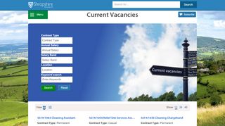 
                            1. Shropshire Council: Current Vacancies