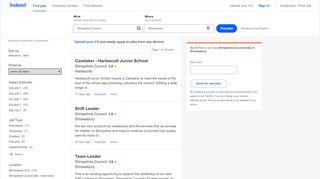 
                            5. Shropshire Council Jobs in Shrewsbury - August 2019 | Indeed.co.uk