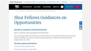 
                            9. Shur Fellows Guidances on Opportunities | League of Women Voters