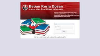 
                            3. SIAK - Beban Kerja Dosen > Login