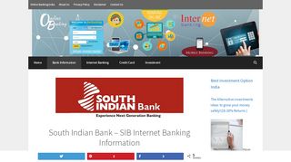 
                            3. SIB Internet Banking | South Indian Bank …