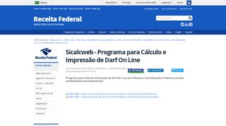 
                            10. Sicalcweb - Programa para Cálculo e Impressão de Darf On ...
