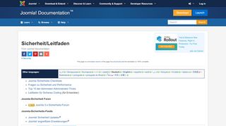 
                            2. Sicherheit/Leitfaden - Joomla! Documentation