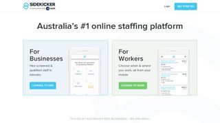 
                            8. Sidekicker - Australia's #1 Online Staffing Platform