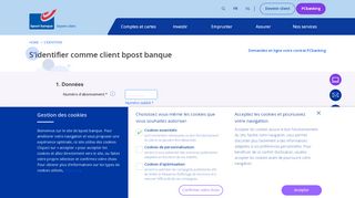 
                            4. S'identifier comme client bpost banque