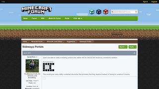 
                            3. Sideways Portals - Suggestions - Minecraft: Java Edition ...