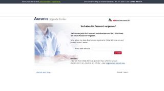 
                            2. Sie haben Ihr Passwort vergessen? - acronis-upgrade.de