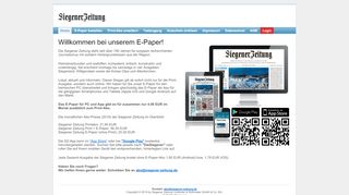 
                            2. Siegener Zeitung :: E-Paper