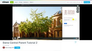 
                            7. Siena Central Parent Tutorial 2 on Vimeo