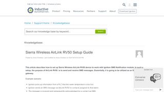 
                            5. Sierra Wireless AirLink RV50 Setup Guide - Inductive Automation