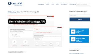 
                            4. Sierra Wireless Airvantage API (Overview, Documentation ...