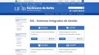 
                            3. SIG - ufrb.edu.br