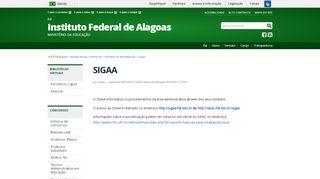 
                            6. SIGAA — Ifal Instituto Federal de Alagoas