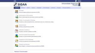 
                            3. SIGAA - Sistema Integrado de Gestão de Atividades Acadêmicas