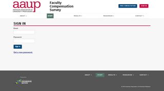 
                            1. Sign In - AAUP Faculty Compensation Survey