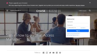 
                            3. Sign in - Access Manager | Business Banking | Chase.com