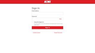 
                            9. Sign In | acme markets