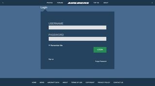 
                            3. Sign In | Airliners.net