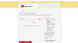 
                            1. Sign In - Alliance Data