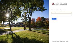 
                            5. Sign In - Alma College