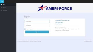 
                            2. Sign In - Ameri-Force