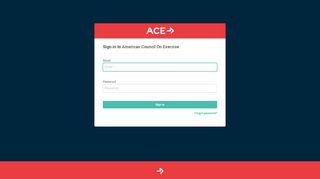 
                            1. Sign in | American Council On Exercise