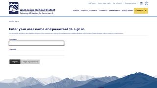 
                            4. Sign In - Anchorage School District