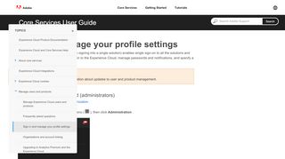 
                            7. Sign in and manage your profile settings - Experience Cloud - Adobe