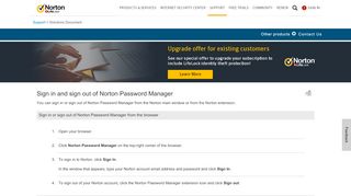 
                            2. Sign in and sign out of Norton Password Manager