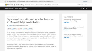 
                            10. Sign-in and sync with work or school accounts in Microsoft Edge ...