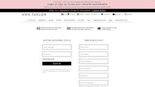 
                            4. Sign In - Ann Taylor