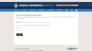 
                            7. Sign In - Anoka-Hennepin School District