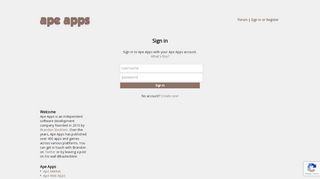 
                            2. Sign in - Ape Apps