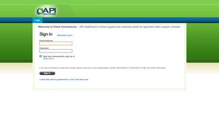 
                            9. Sign in - API Healthcare Authentication Portal