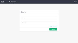 
                            1. Sign In - APIASF