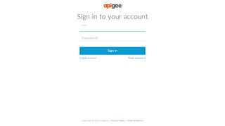 
                            3. Sign in - Apigee