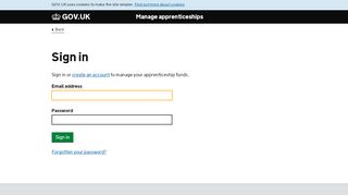 
                            2. Sign in - Apprenticeships