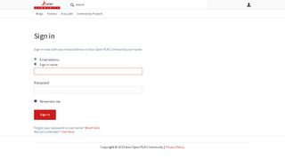 
                            5. Sign in - Aras Open PLM Community