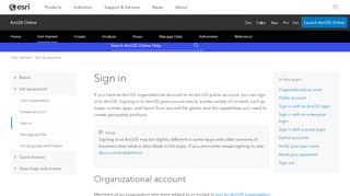 
                            3. Sign in—ArcGIS Online Help | ArcGIS