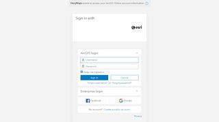 
                            2. Sign In - ArcGIS StoryMaps